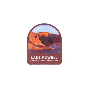 Leah jay illustration lake Powell travel 3in sticker